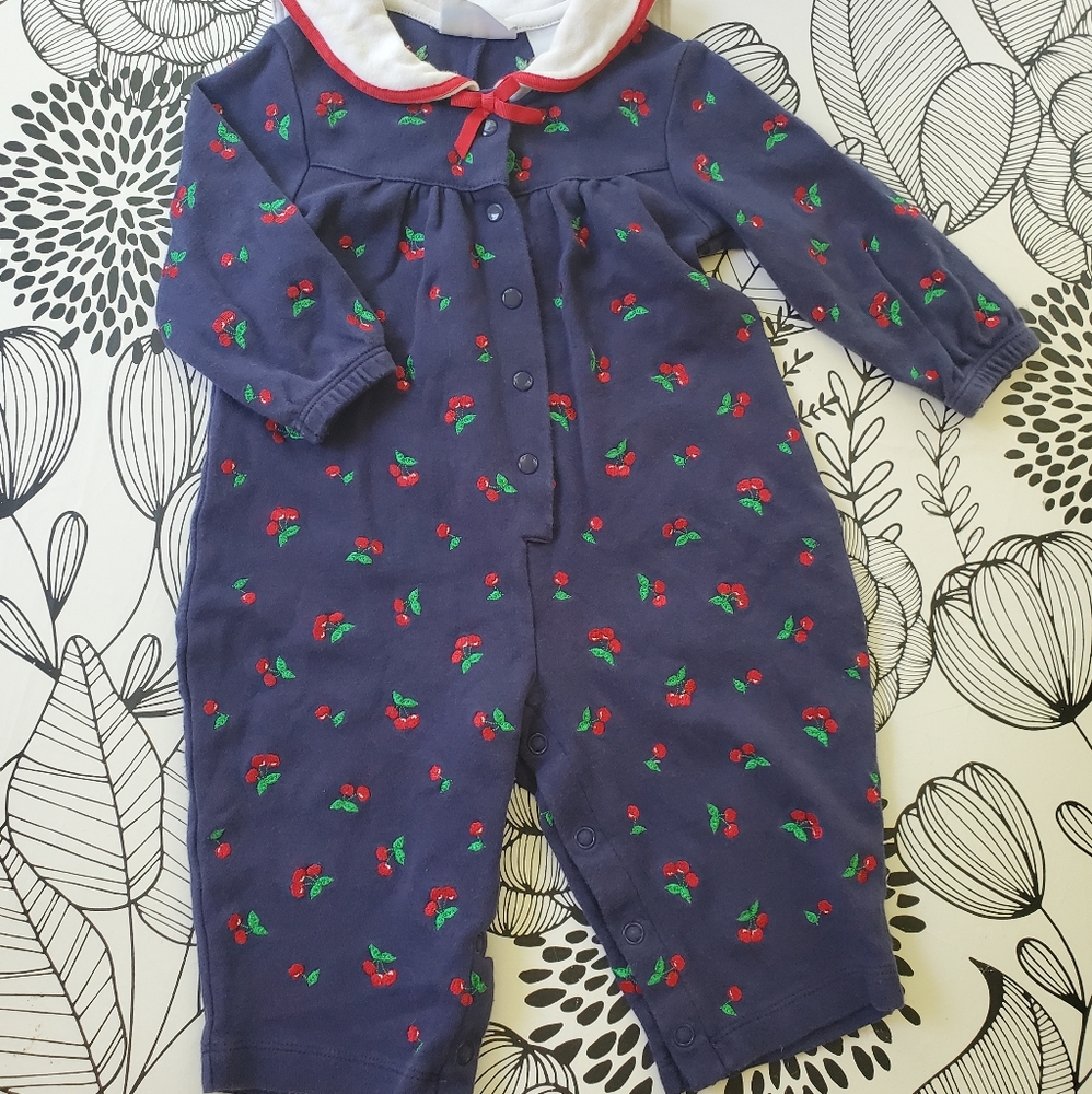 Vintage embroidered romper